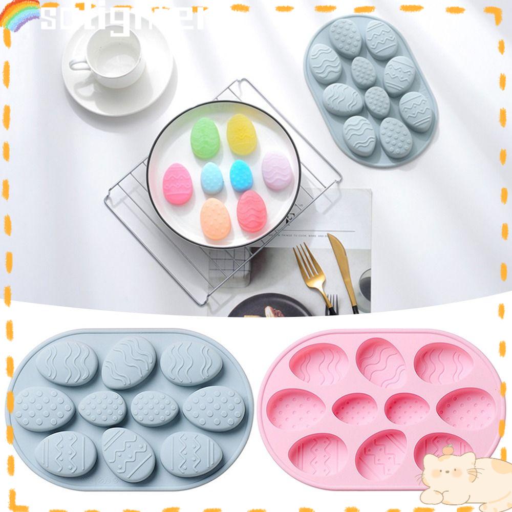 Solighter Easter Egg Handmade Baking Pan Cetakan Kue Coklat 10rongga