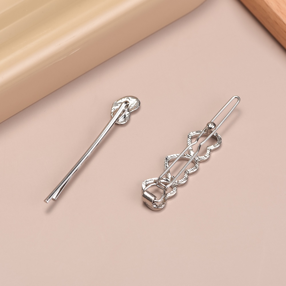 Jepit Rambut Sederhana Set Korea INS Style Hair Pin Sweet love Hair Clip Hiasan Kepala BB Jepitan Gadis Wanita Elegan Aksesoris Rambut Wanita Populer