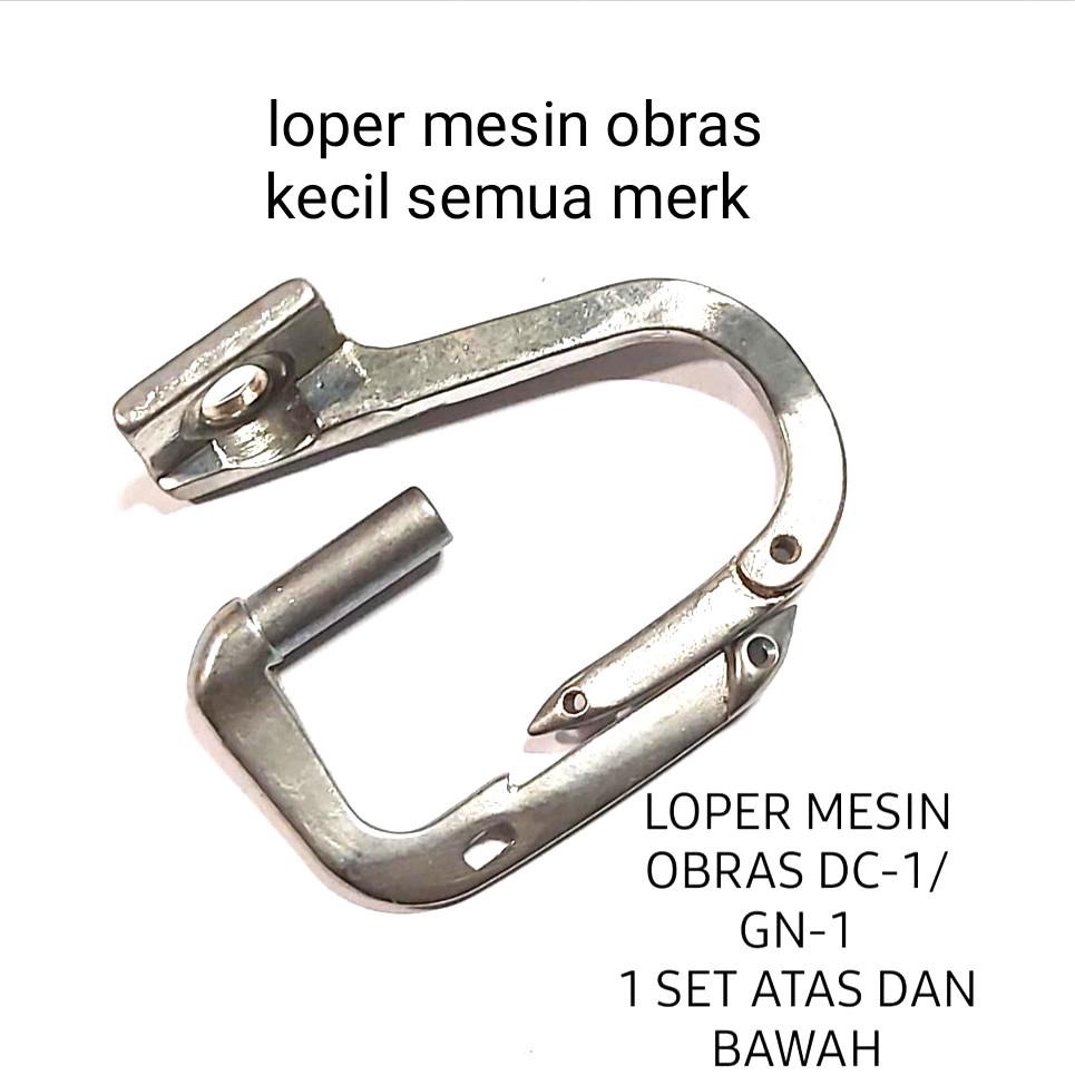 looper mesin obras kecil 1 set sepasang atas bawah