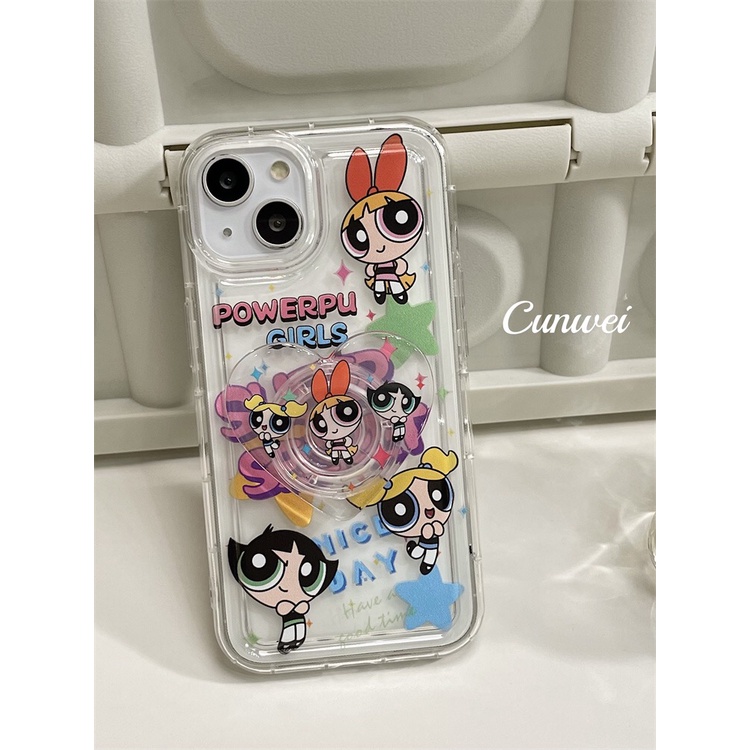 IPHONE Casing Ponsel Lembut Kartun Lucu Kompatibel Untuk Iphone11 12 14 13 Pro XS Max X Xr7 +8 Plus Casing Transparan TPU Silikon Shockproof Cover