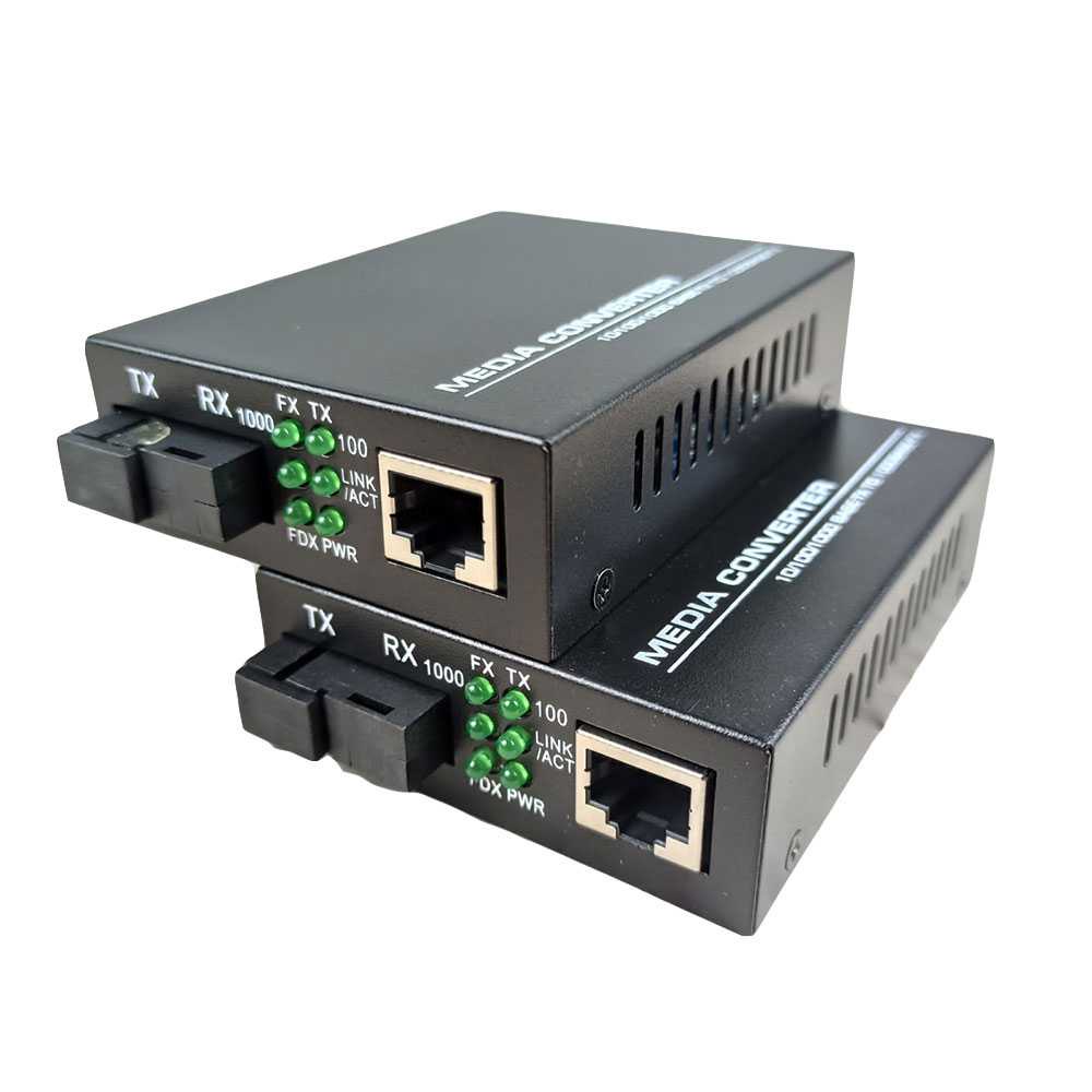Netlink Gigabit Fiber Optical Media Converter 1000Mbps - HTB-GS-03AB ( Mughnii )