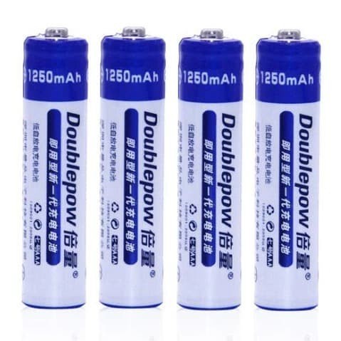 Baterai Battery Batre AAA Recharge Rechargeable 1250mah DoublePow 1Pc murah