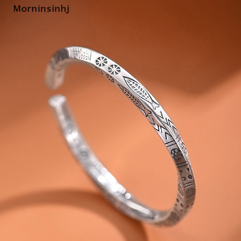 Mornin Vintage Stainless Steel Bangle Untuk Pria Wanita Mobius Memutar Cuff Gelang Unisex Kasual Pulseira Gents Perhiasan Mobius Cincin Totem Gelang id