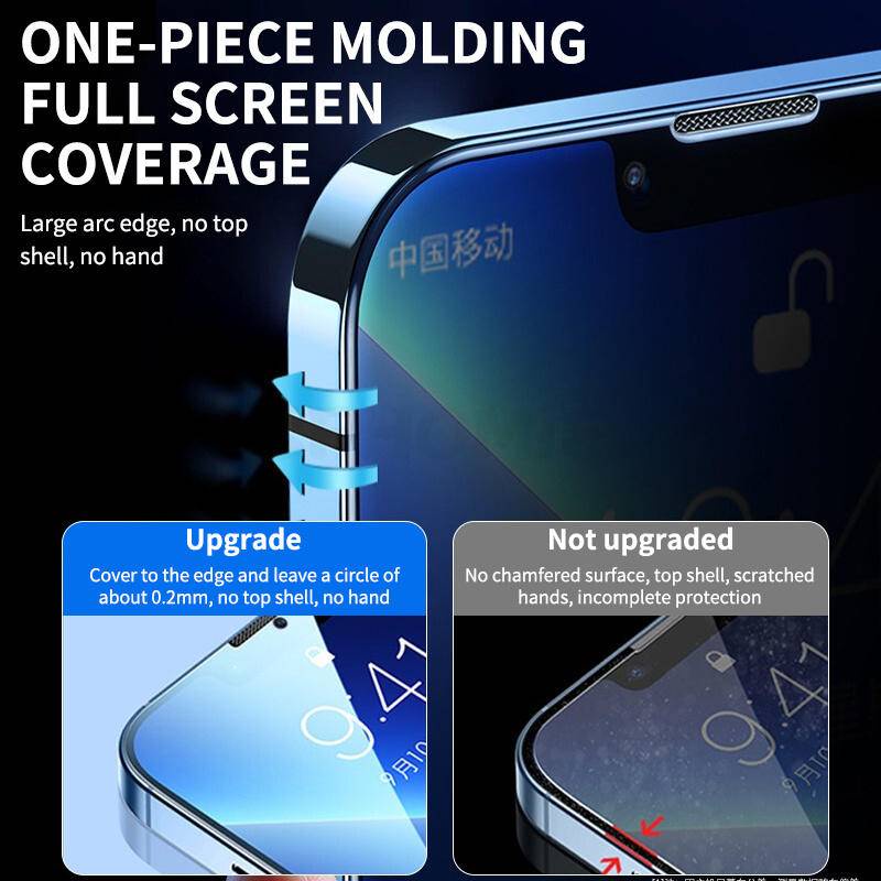 2pcs Full Cover Anti-Spy Pelindung Layar Untuk Iphone14 13 12 11 Pro MAX Plus Kaca Privasi Mini Untuk iPhone X XS MAX XR 7 8 6 6S Plus SE 2022 2020 14Plus 13Mini 12Mini Kaca Film