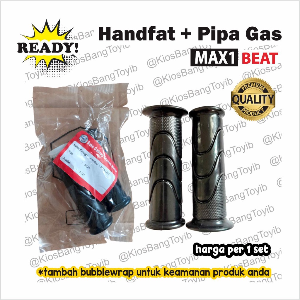 1pasang Handfat + Pipa Gas Handgrip Assy Honda BEAT (max1)