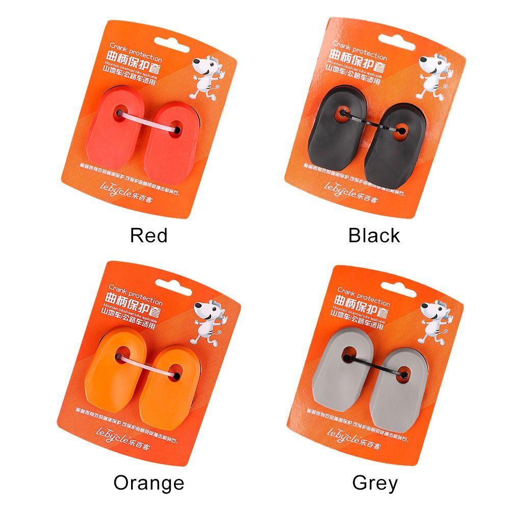 R-FLOWER 2pcs Sepeda Silicone Cover Parts Pedal Crankset Pelindung Sepeda Jalan Gunung Silicone Sleeve