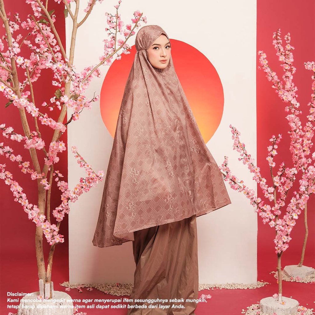 MUKENA TRAVEL MINI ALIF MOTIF HANAMI COLLECTION PARASUT PREMIUM KOREA