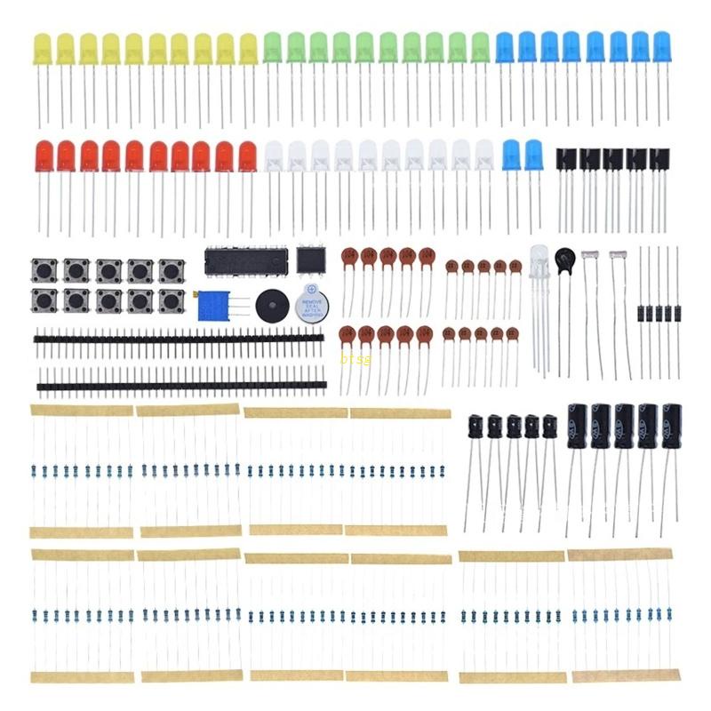 Kit Starter Komponen Elektronik btsg Dengan Kapasitor Resistor Led Untuk