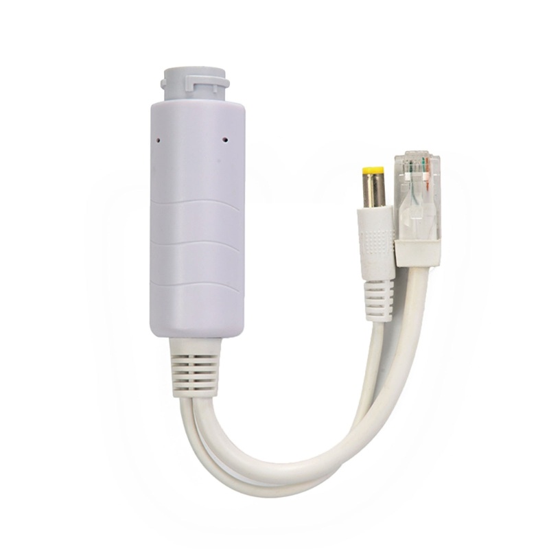 Adaptor Power Over Ethernet Splitter zzz 48V Ke 12V 100Mbps Untuk IP Kamera