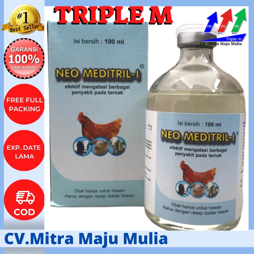 NEO MEDITRIL INJEKSI 100 ML TRIPLE M