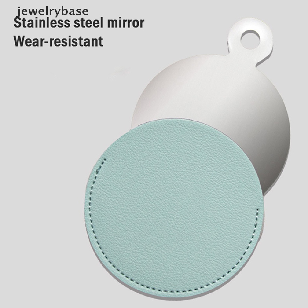[jewelrybase] 1pc Cermin Rias Make Up Saku Jantung Compact Makeup Stainless Steel Mirrors Butik