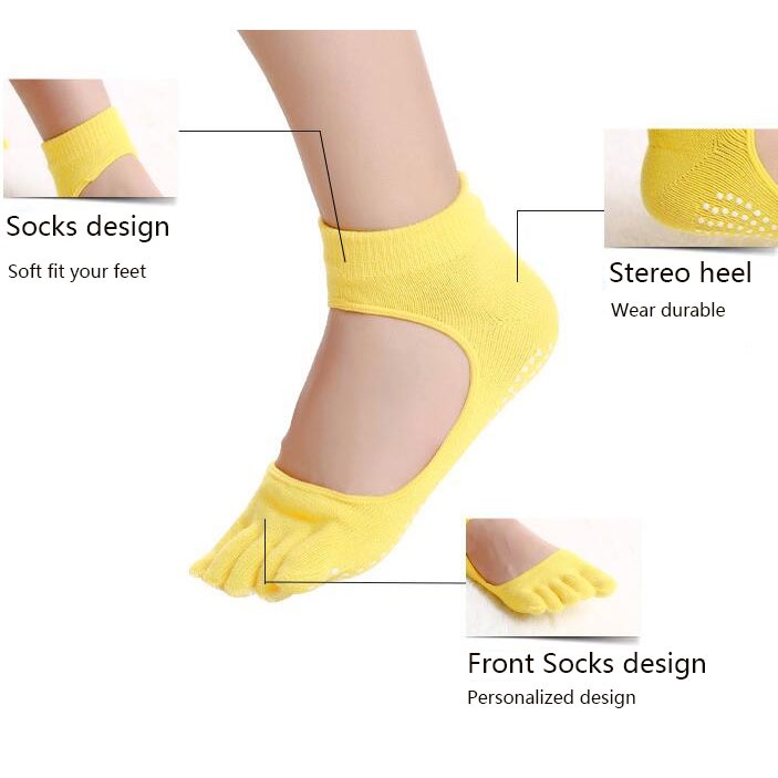 Yoga Pilates Kaos Kaki Khusus Yoga Anti Slip N1503