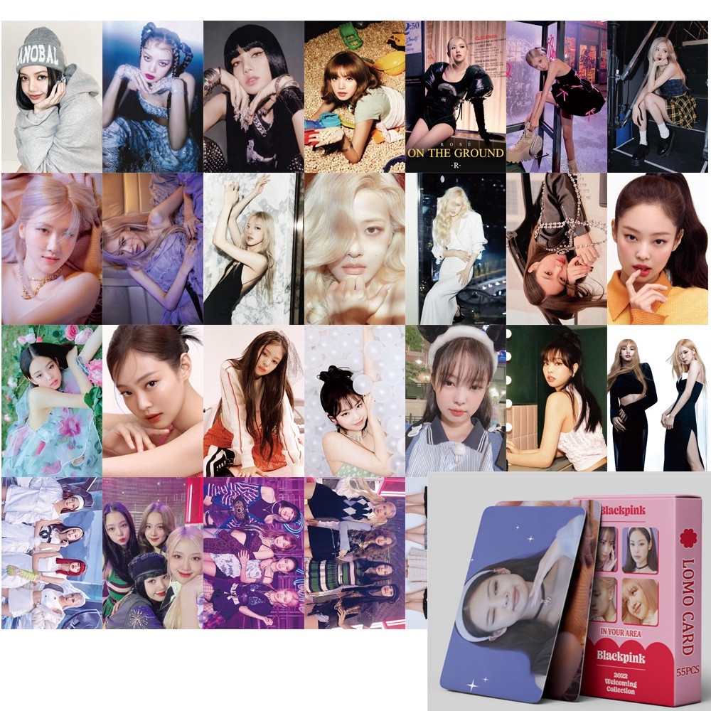 Kpop Blackpink Photocard 2022 JENNIE JISOO ROSE LISA Kartu LOMO Koleksi BP For Blink Blackpink