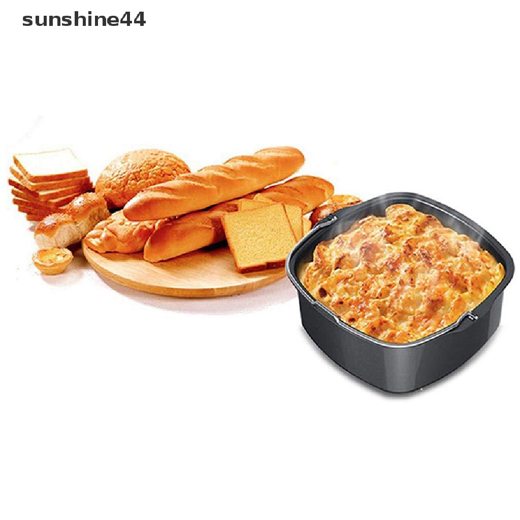 Sunshine Non Stick Cetakan Kue Air Fryer Roasg Pizza Kue Keranjang Dapur Bakeware Alat ID