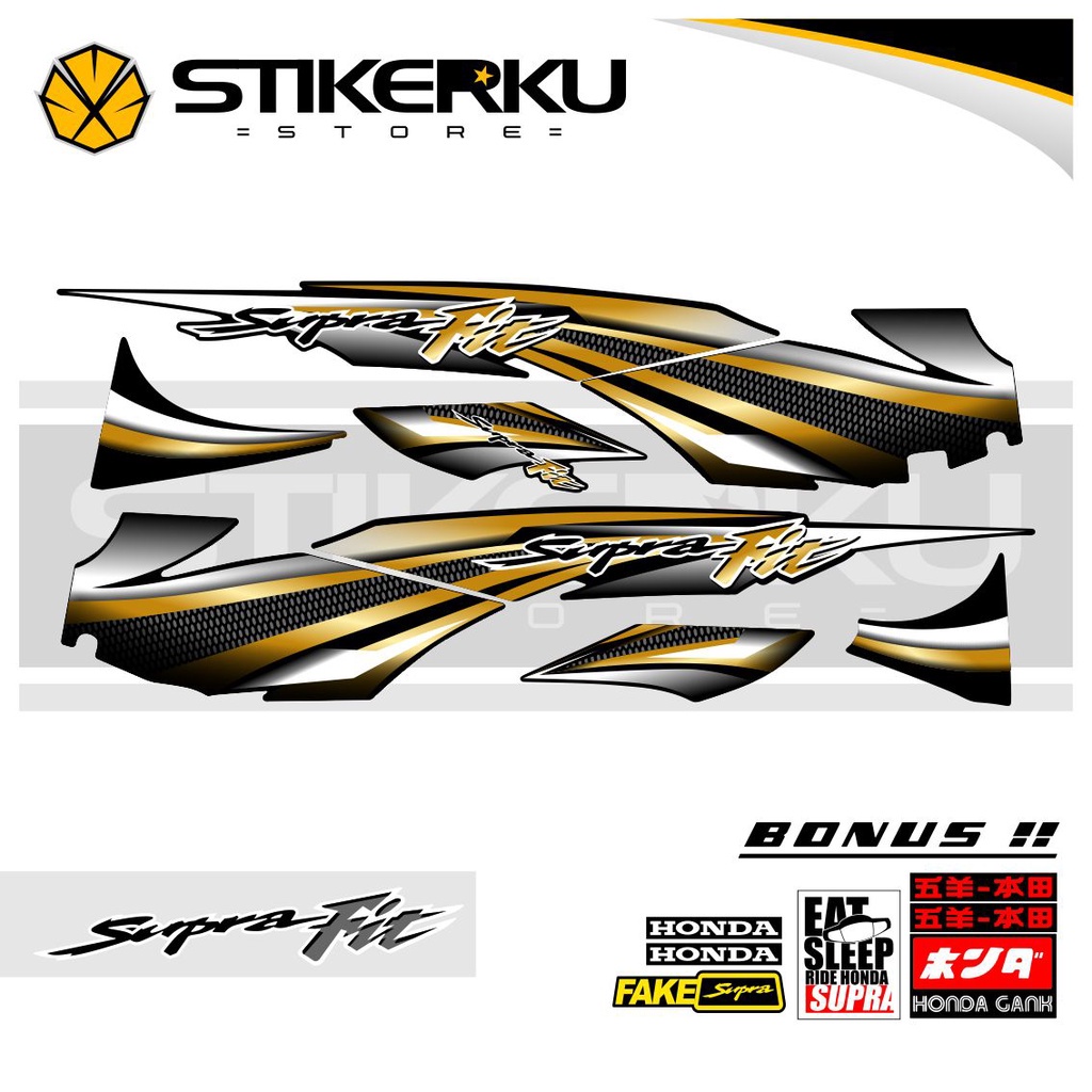 STRIPING / STICKER SUPRA FIT LAMA / STIKER SUPRA FIT OLD / STOCK DECAL