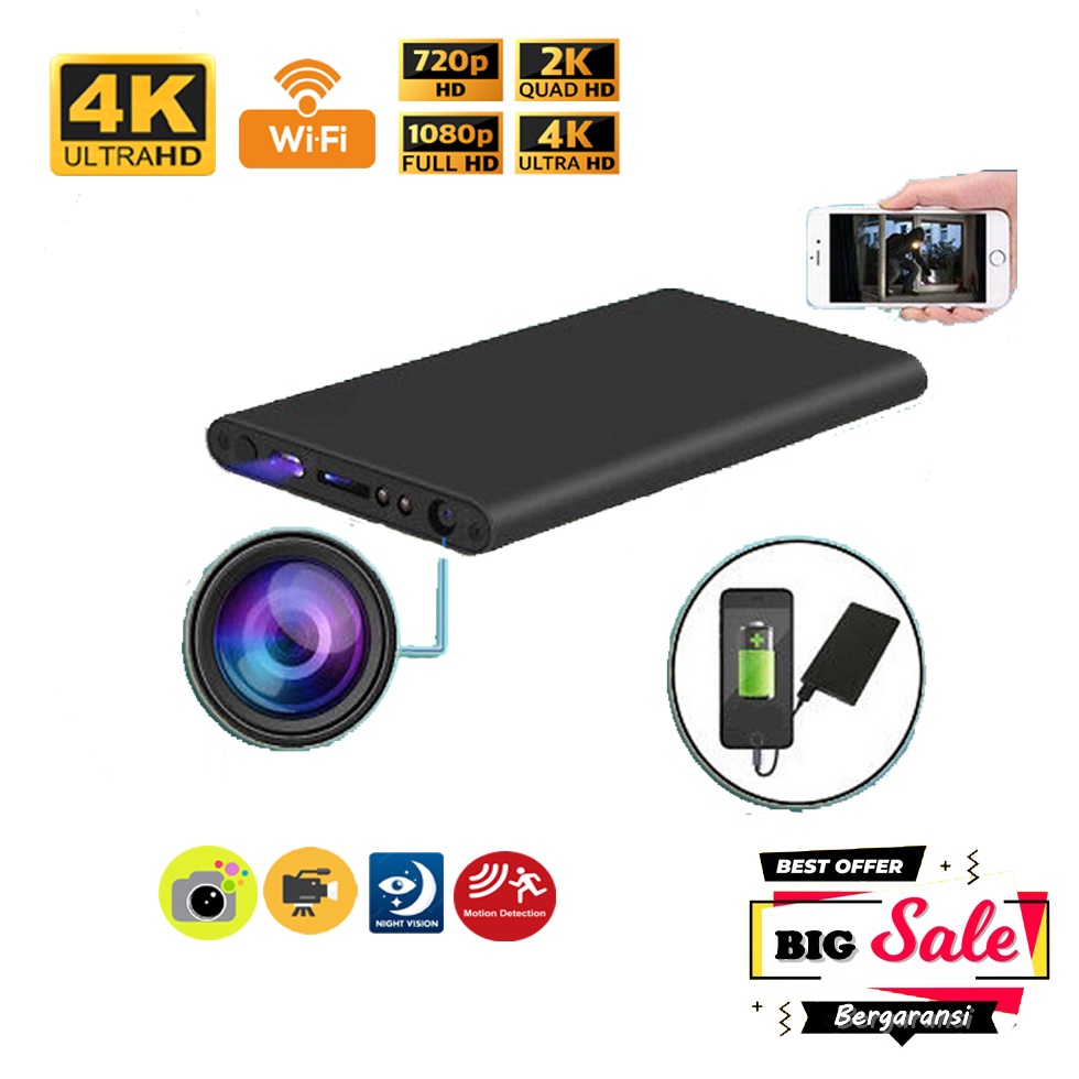 Powerbank Original Camera Wifi  / Powerbank Kamera / Powerbank Spy/ Cctv wifi / Ip Cam