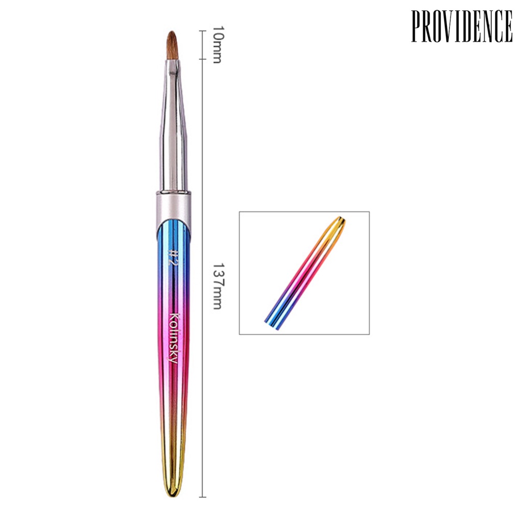 Providence Pena Kuku Dapat Digunakan Kembali Bulu Lembut Halus Indah Mengumpulkan DIY Kuku Nilon Warna Gradien Manicure Pensil Manicure Tools
