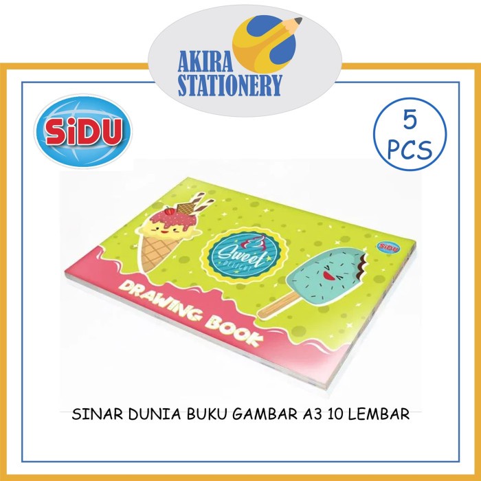 

DISKON SHOPEE/ DISKON CERIA/ BUKU GAMBAR SIDU / SINAR DUNIA A3 (5 PCS)