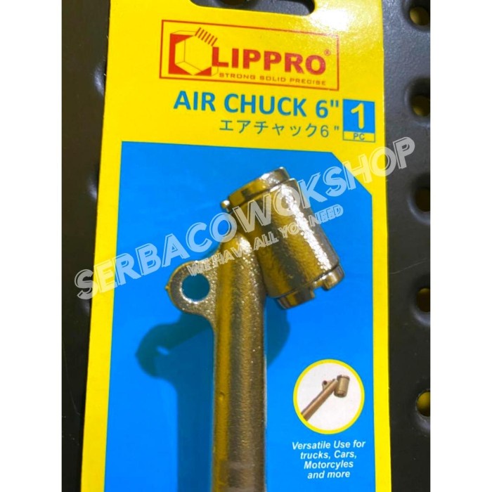 LIPPRO Air Chuck Kepala Isi Angin 6 Inch Airchuck Ban Tire Chuck