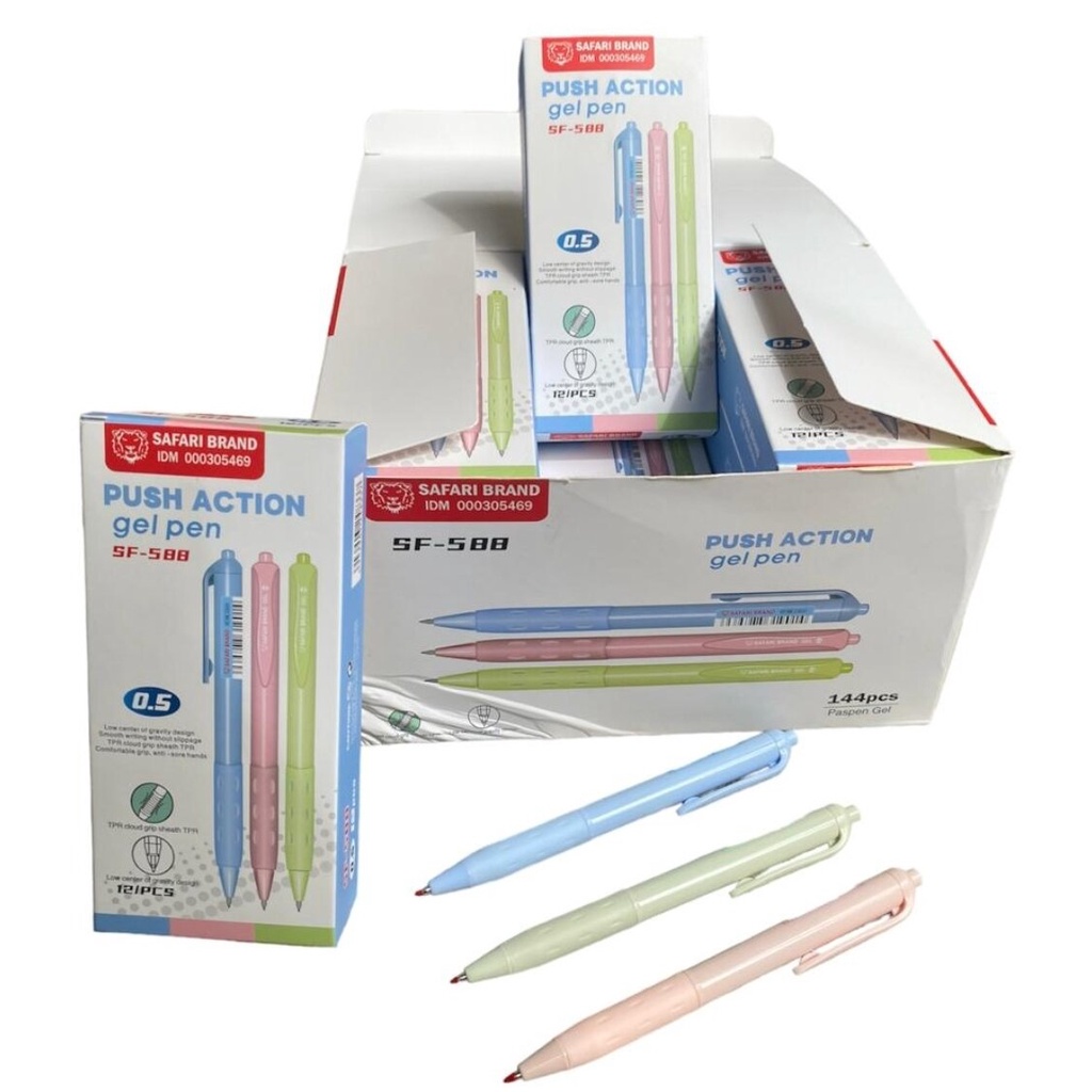 

PULPEN CETEKAN GEL WARNA STABILO || BOLPOIN CLIK || BOLPOINT CETEKAN Sf-588