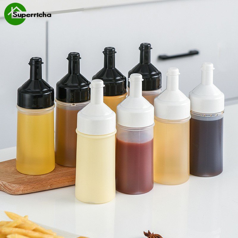 [Unggul] 250ml Botol Minyak Remas Dapur/Botol Dispenser Pencet Saus Bumbu Anti Bocor/Syrup Salad Dressing Wadah Bumbu Botol Dispenser Makanan