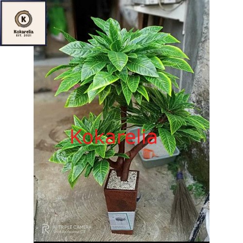 Pohon Golden Lucky 120cm Artificial Pohon Pojok Sudut Dekorasi Hiasan Rumah Tamanan Hias Pohon Plast