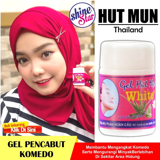 Masker Komedo HUT MUN Gel Original 100% Thailand - HUT MUN GEL AMPUH Mengangkat Menghilangkan Komedo