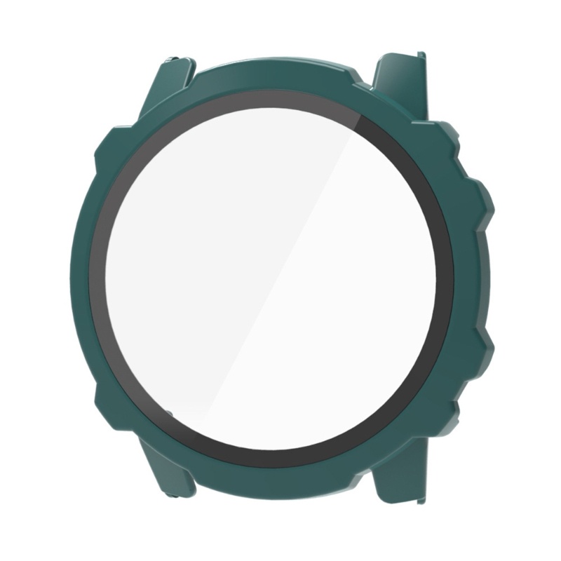 Btsg Tempered-Glass Film+Case Pelindung Layar Full Cover Cakupan Hard PC Anti Gores Frame-Shell Watch Housing Untuk Fa