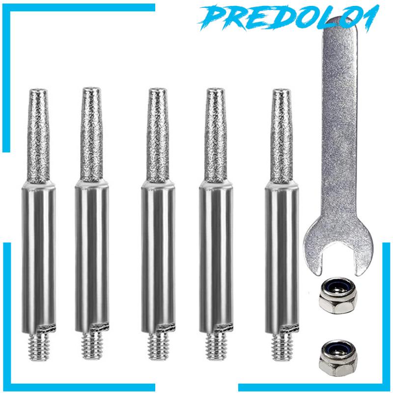 [Predolo1] Burr Bit Set Kekerasan 6mm Shank Untuk Perhiasan DIY Batu Ukir