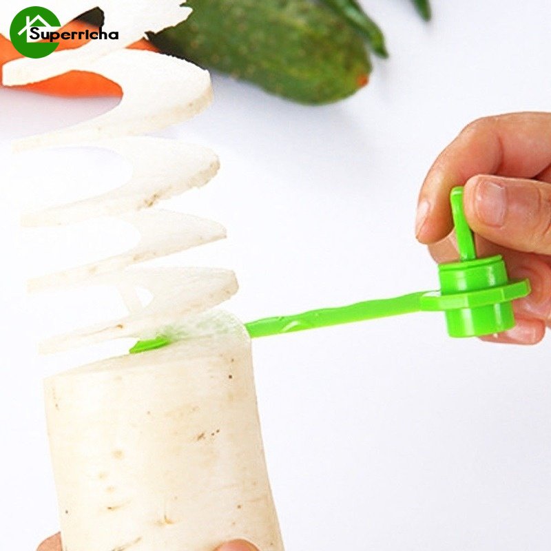 Hot Sale/Kitchen Vegetable Carrot Spiral Slicer/Pemotong Pengiris Keripik Kentang Spiral Gadget Rumah Aksesoris Masak