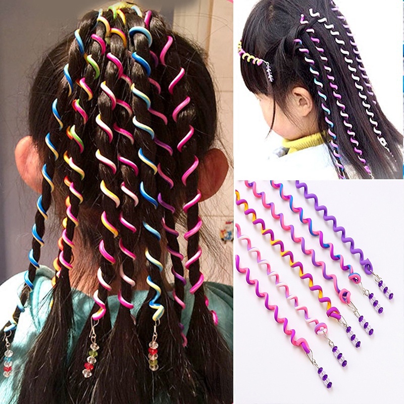 Fashion Ladies Hiasan Kepala Anak-Anak Warna-Warni Rambut Braider Warna-Warni Memutar Kepang Pengeriting Gadis DIY Styling Alat Hiasan Kepala