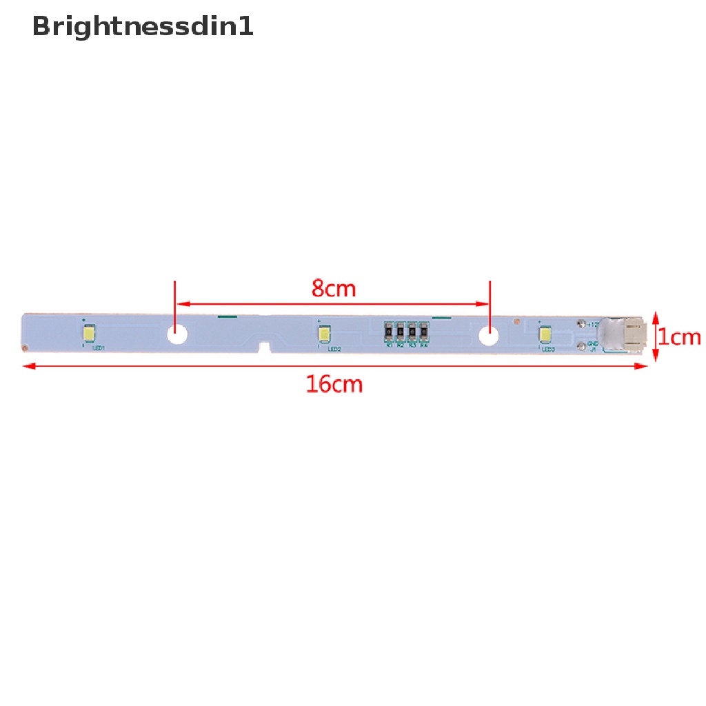 [Brightnessdin1] 2pcs Bar Lampu Strip LED Untuk RONGSHENG/Lampu LED Kulkas HISENSE E349766 Butik