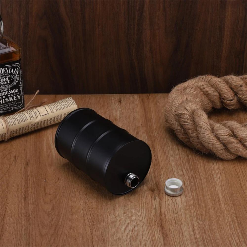 Populer Teko Wine 25oz Vodka 304wadah Minyak Stainless Steel Jug Portable