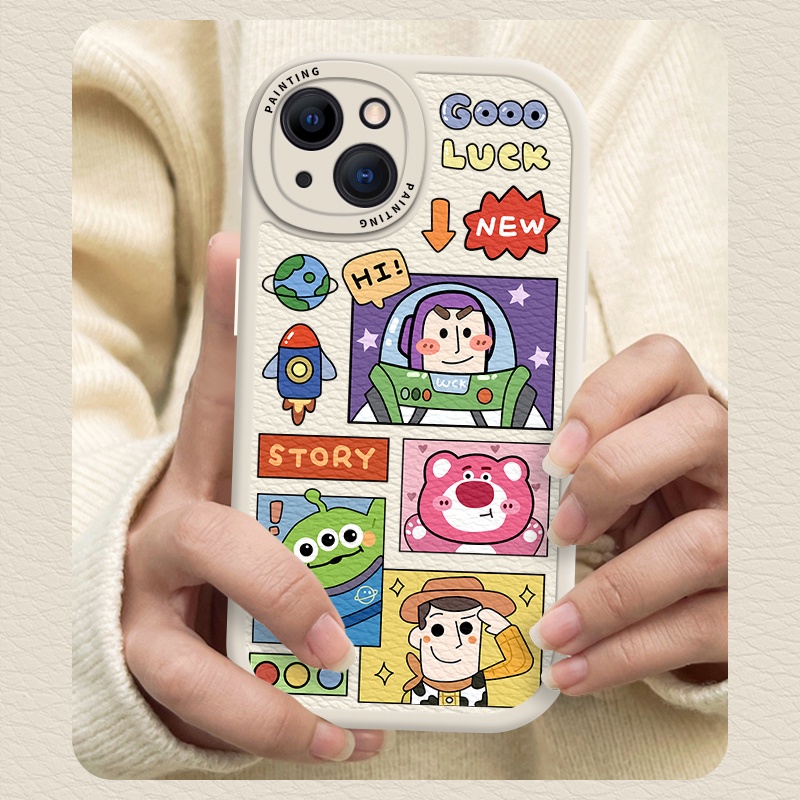 Case iPhone Untuk14 /13 /12 /11 Promax Cartoon Toy Story Soft Casing Untuk Iphone6 /7 /8 Plus/X/XR/Xs Max Cover