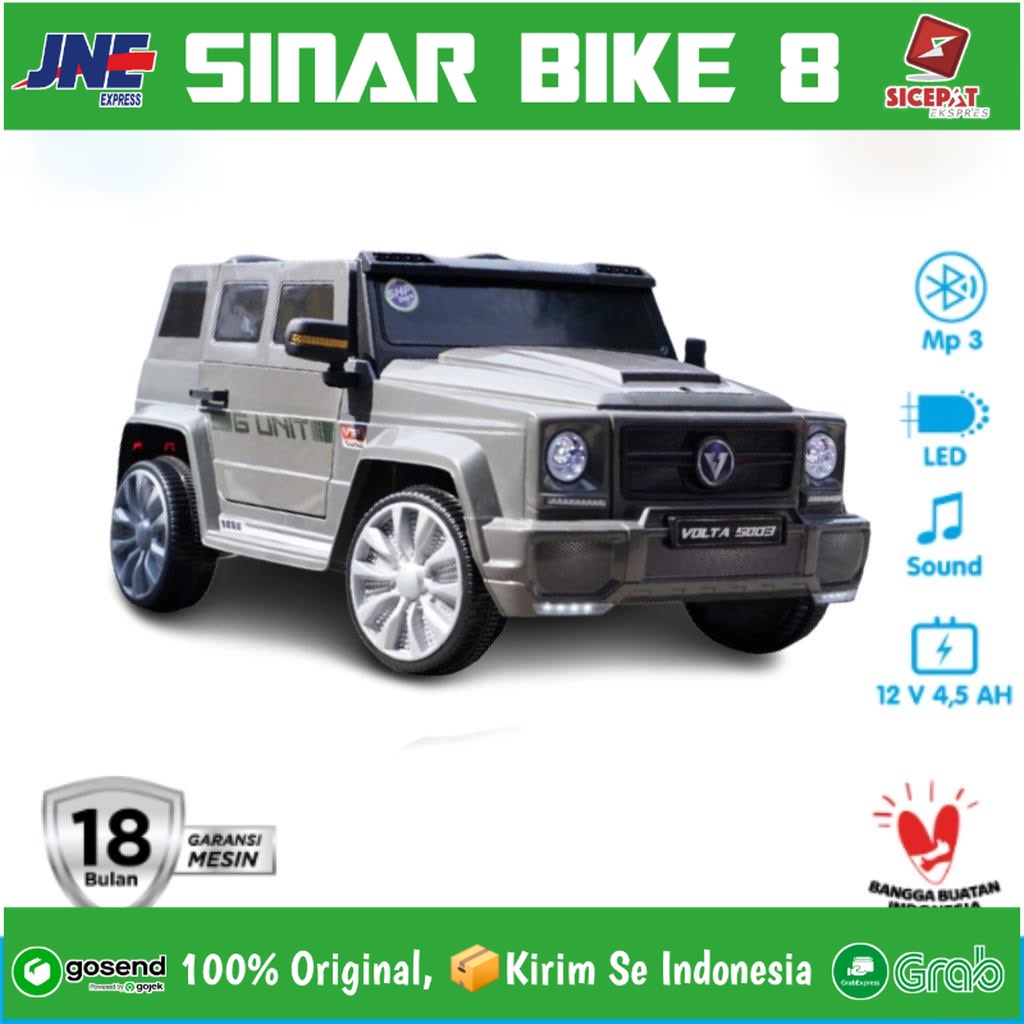 Mainan Anak Mobilan Aki Jeep - Volta 5003 G-unit