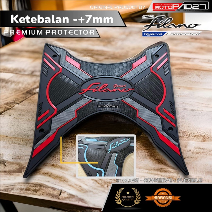 Karpet Grand Filano 2023 V1 Bordes Pijakan Kaki Grand Filano 2023 Bahan Karet Tebal 7mm premium