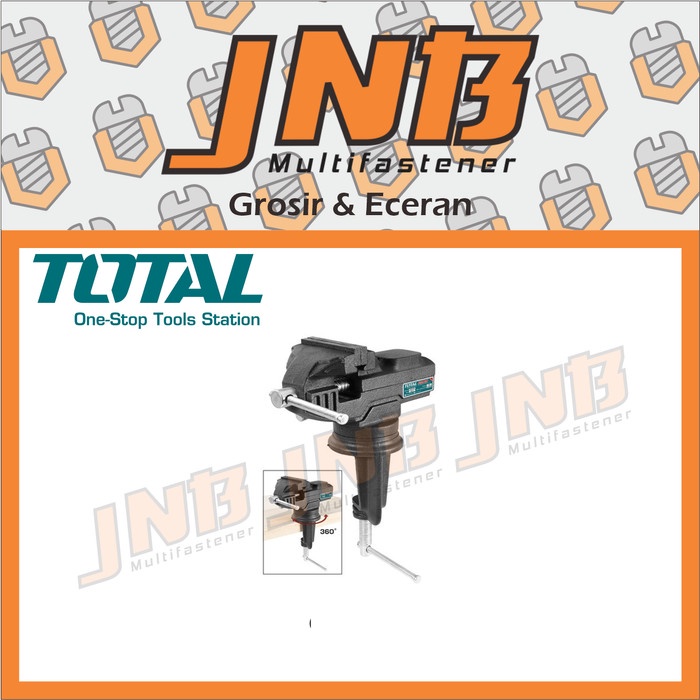 Total Bench Vice / Ragum 2.5&quot; Catok Meja (THT6126)