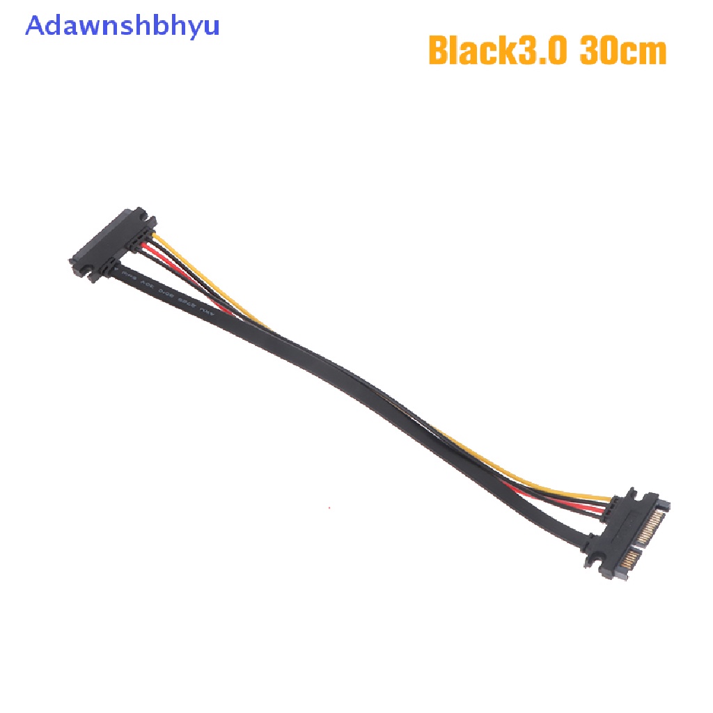 Adhyu Sata 22pin Male To Female Kabel Ekstensi Sata 22pin Male To Female 7+15 Pin Sata Data Power Combo Cable Kabel Ekstensi Hard Disk ID