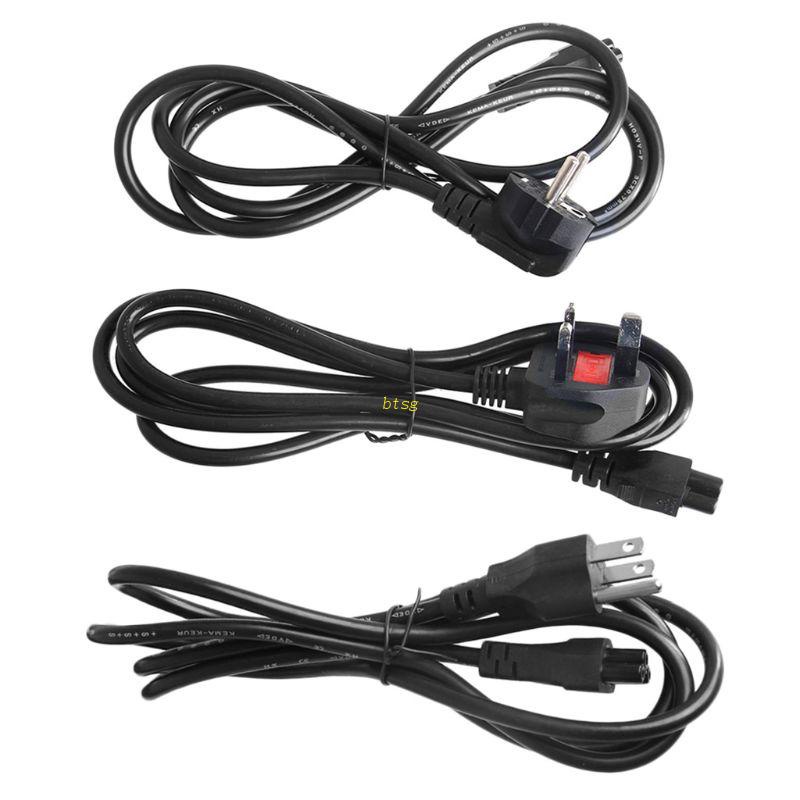 Btsg 1.5M AC Power Cord C5 Power Extension Cable Adapter Untuk Notebook Laptop PC Compu