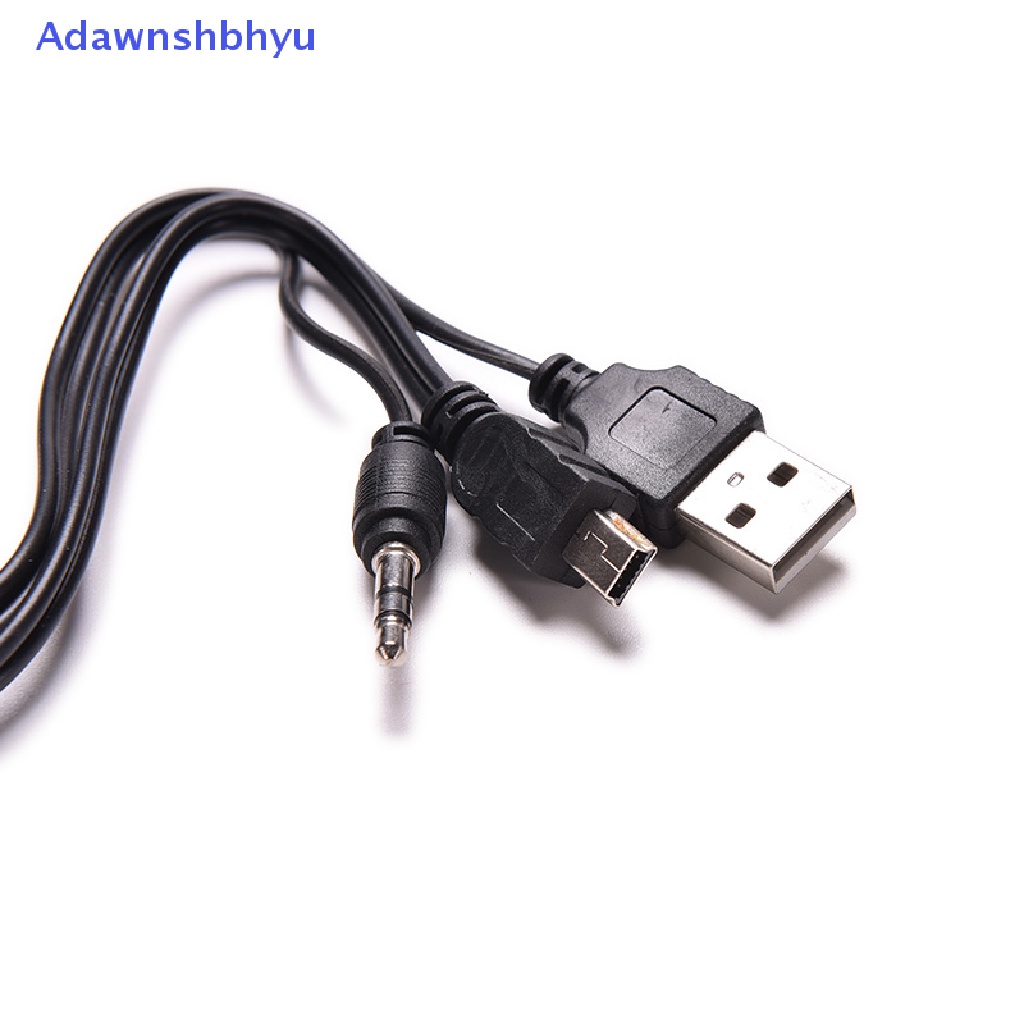 Adhyu Kabel Sambungan Jack Audio Standar USB Ke Mini USB 3.5mm Untuk Speaker Mp3 /4 ID