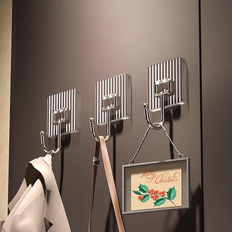 1pc Kait Dinding Akrilik Bening Perekat Kunci Topi Gantungan Hook Mewah Dapur Kamar Mandi Rak Tahan Air Handuk Mandi Gantungan Dekorasi Rumah Kait Hemat Ruang