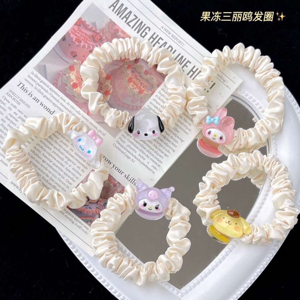 1 Pc Kunciran Karet Gelang Sanrio Kulomi Lucu [074]