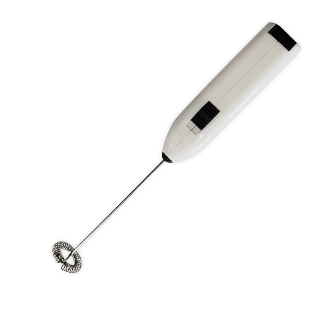 Coffee Frother Stainless Steel Alat Pembuih Dapur Elektrik Handheld Kocokan Telur Baterai Handheld Manual Hand Stirrer