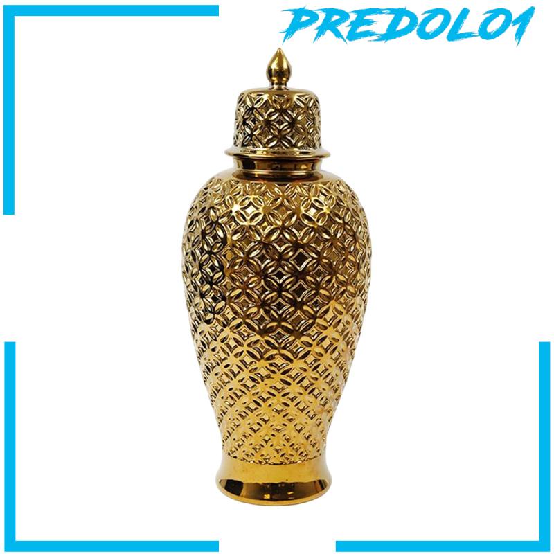 [Predolo1] Toples Jahe Keramik Rangkaian Bunga Vas Bunga Toples Candi Dekorasi Pesta