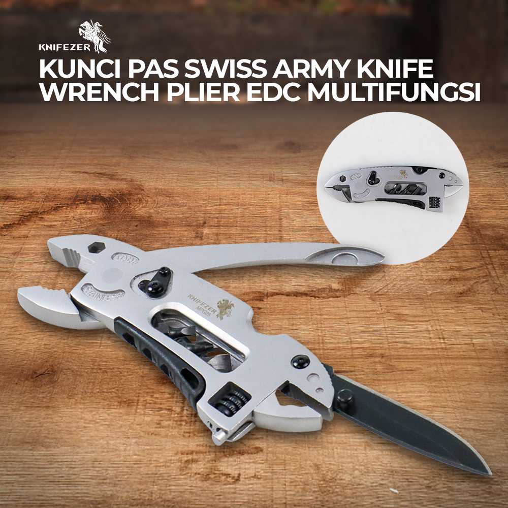 (BISA COD) FTIHSHP  Kunci Pas Swiss Army Knife Wrench Plier EDC Multifungsi - MPG05