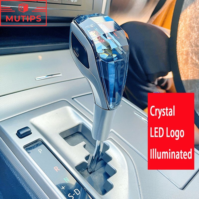 1set LED Kristal Gagang Mobil GearShift knob Tuas Tongkat Kepala gear manual knob Auto Untuk Hyundai Getz Aksen Atoz i20 Trajet H1 i10 Kona Santa Fe Aksesoris