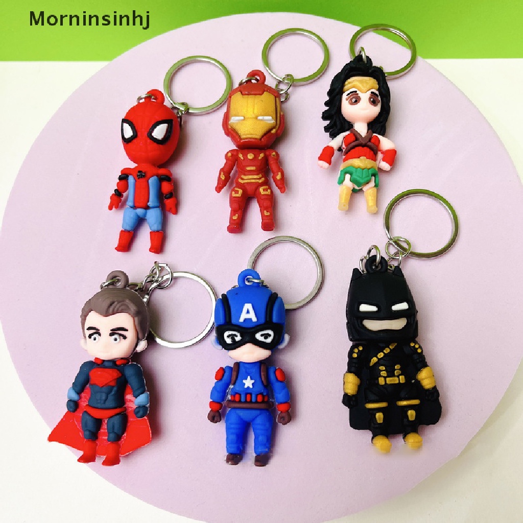 Mornin 1Pc Avenger League Gantungan Kunci Iron Man Spiderman Captain America Key Chain Gantungan Kunci Mobil Cincin Mahasiswa Tas Liontin Hadiah Anak Aksesoris Gantung id