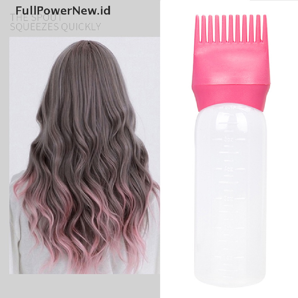 Power 120ml Botol Shampo Pewarna Rambut Aplikator Coloring Brush Pembersih Rambut ID