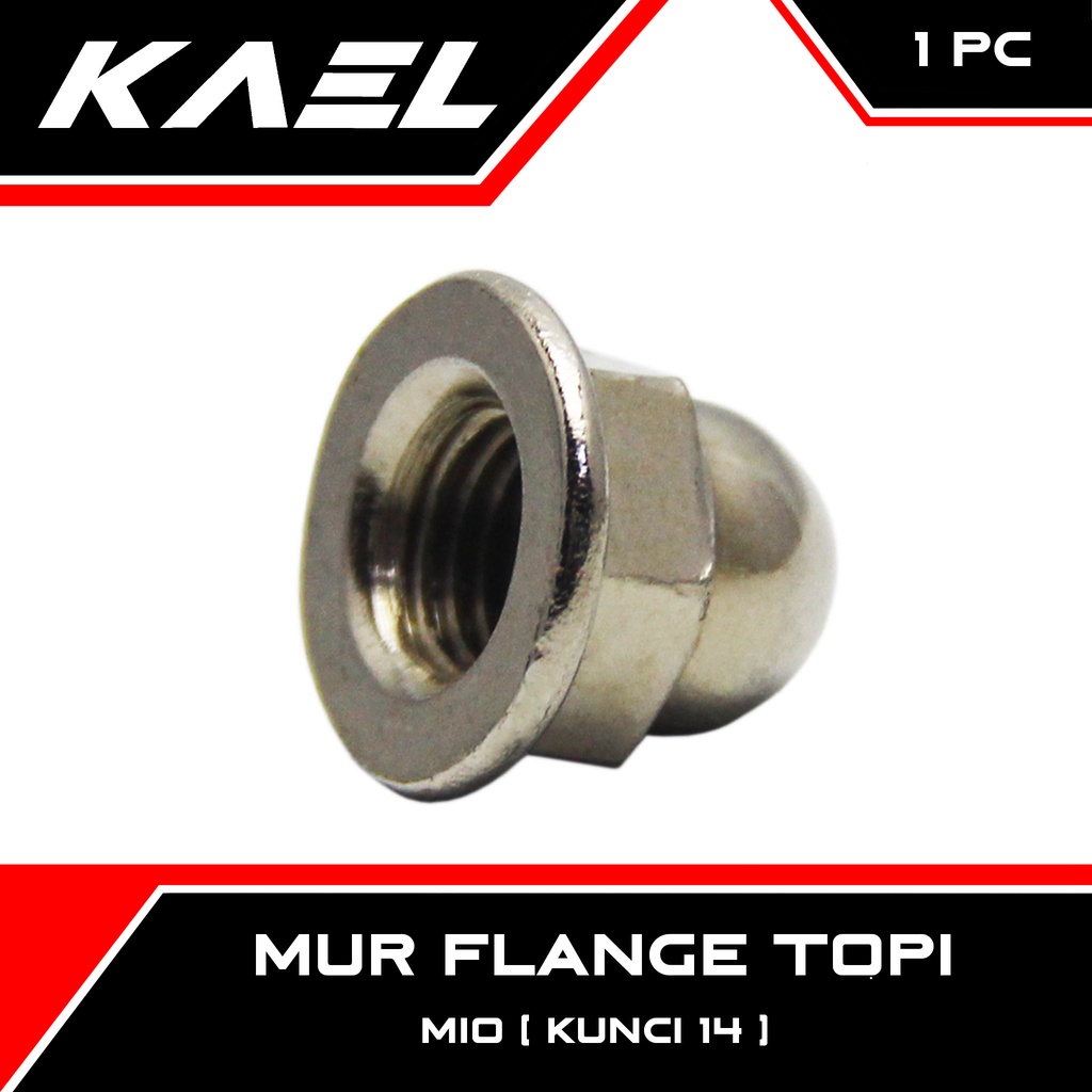 Mur Flange Topi Mio Kunci 14 M10 Nut Fleng Pleng