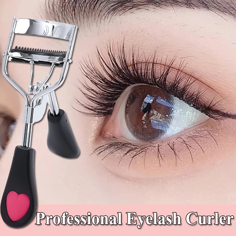 Penjepit Bulu Mata Wanita Profesional Portable Tidak Melukai Bulu Mata Curler 1PC Lady Profesional Penjepit Bulu Mata Dengan Sisir Silikon Klip Bulu Mata Kosmetik Alat Kecantikan Mata